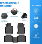 Nilight TPE Floor Mats for Toyota Camry AWD Only 2020 2021 2022 2023 2024, All Weather Custom Fit Heavy Duty Floor Liners
