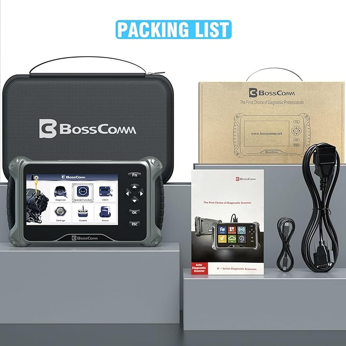 2026 BOSSCOMM IF745 OBD2 Scanner, All Systems Car Code Reader Scan Tool with 6 Resets, ABS