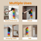 Hat Organizer for Baseball Caps 2 Packs with Built-in Spring Clips - Wall Mount Closet Hat Rack Holder,Storage for Door/Close