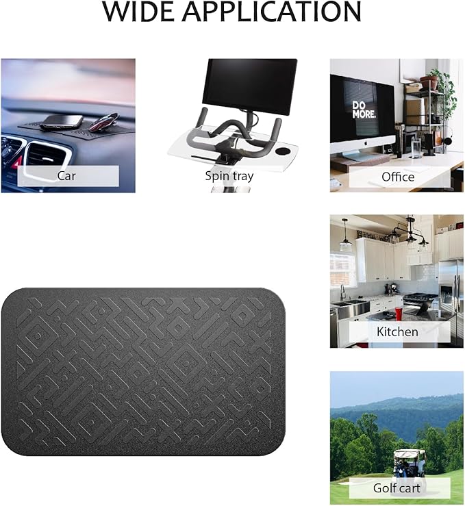 Car Dashboard Non Slip Mat, Brlvget Anti Slip Gel Pad, Multifunctional Fixate Anti Slide Sticky Dash Pad for Radar Detector, 
