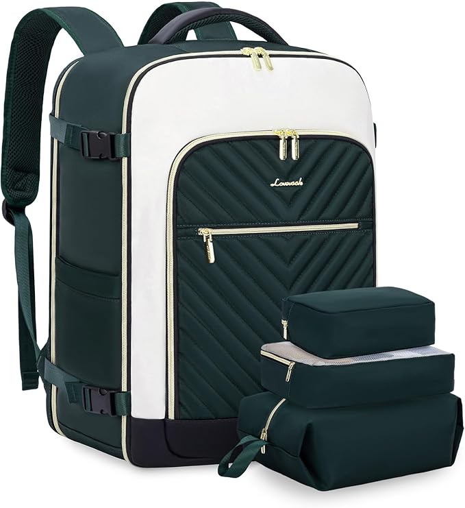 LOVEVOOK Large Travel Backpack for Women, TSA Carry on Backpack for Airplanes, 40L Personal Item Travel Bag for Women fits 17