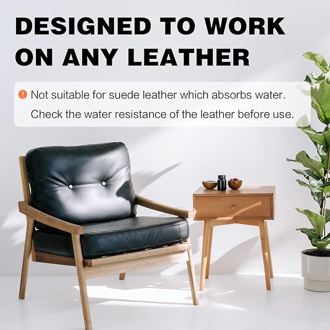 Leather Recoloring Balm - Gray Leather Repair Kit for Furniture, Leather Dye & Paint to Recolor, Restore & Repair Faded, Crac