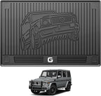 3W Cargo Liner Fit for 2019-2025 2026 Mercedes-Benz G Class G500/G550/G580/AMG G63 SUV TPE All Weather Custom Fit Trunk Mat, Black