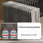 Pull-out clothes rail, Extendable Pull Out Closet Rod, Wardrobe Hanger with Sliding Rail, Wardrobe pull out clothes hanger, B