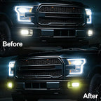 Lypumso Color Transform Light Filters, DIY Self Adhesive Car Light Tint Repair Tape for Headlight Fog Tail Lights, Transparent Outdoor Lights Window Home Decor Vinyl Wrap Film (Yellow, 4in x 20ft)