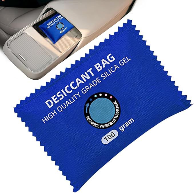 Car Dehumidifier Moisture Absorber - Lightweight Fast Reactivated Portable Silica, Gel, Garage Packs, Trucks Storage Closets