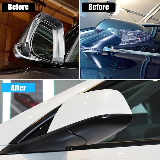 Jaronx Compatible with Tesla Model Y Mirror Bottom Cover & Housing Frame 2020-2025, Left Driver Side Rearview Mirror Cover Bracket Lower Base & Frame Housing Replacement for Tesla Model Y