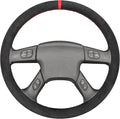 MEWANT Hand-Stitched Steering Wheel Cover for Chevy Silverado 1500 2500 3500 2003-2006 Trailblazer 2002-2009 Custom Wrap