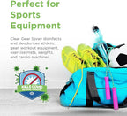 Clear Gear Gym Disinfectant, Yoga Mat Cleaner, Deodorizer For Sports Equipment, Gyms, and Fitness Centers - Mixed Pack - 16 O
