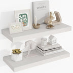 24 Inch Floating Shelves, 24"x9.25"x1.5" Inch Deep Floating Shelves for Wall, Wooden Shelves for Bathroom, Bedroom, Living Ro
