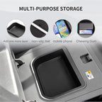 smabee 2PCS Center Console Organizer for 2024 2025 2026 Toyota Land Cruiser Prado 250 Accessories Interior ABS Center Console Organizer Storage Box Tray