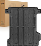 3W Trunk Bed Mat Fit for Silverado EV/GMC Sierra EV/Sierra EV Denali 2024 2025 2026 All Weather TPE Custom Fit Bed Liner for Silverado EV/GMC Sierra EV/Sierra EV Denali