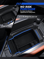 for CX-50 Center Console Organizer 2023 2024 2025 2026 Mazda CX50 Accessories Armrest Tray Middle Storage Box Insert Container Durable ABS Plastic