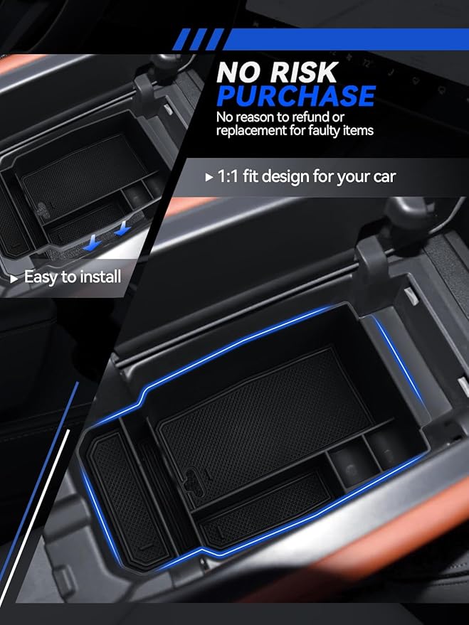 for CX-50 Center Console Organizer 2023 2024 2025 2026 Mazda CX50 Accessories Armrest Tray Middle Storage Box Insert Container Durable ABS Plastic
