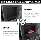Hidden Storage Box Compatible with Honda 2023-2025 2026 Pilot ＆ 2024-2025 Ridgeline ＆ 2024-2026 Passport Accessories Armrest Center Console Organizer