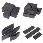 DIOMMELL 21 Pack Foldable Cloth Storage Box Closet Dresser Drawer Organizer Fabric Baskets Bins Containers Divider for Baby C
