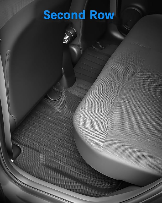 Floor Mats Cargo Liner for Honda Fit 2009-2013 All Weather Protector Heavy Duty TPE Waterproof Anti-Slip Tech Trunk Mats for Honda Fit 2009 2010 2011 2012 2013 Car Accessories
