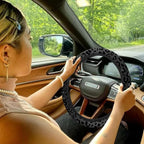 10 Pieces Leopard Print Car Steering Wheel Cover Center Console Armrest Pad Headrest Seat Belt Cover Handbrake Cover Keychain Coaster Full Set Car SUV(Leopard Print)
