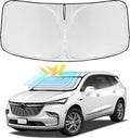 for Buick Enclave 2018-2024 2025 Windshield Sun Shade - 4 Layers Car Sunshades for Front Windows Shade Cover Custom Fit Enclave Sun Visor 250T Retractable Shade Blocks UV Rays Car Accessories