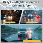 Headlight Restoration Kit, 3-Step Headlight Cleaner Wipes, Removes Yellowing, Oxidation & Cloudiness, Restores Clarity with U