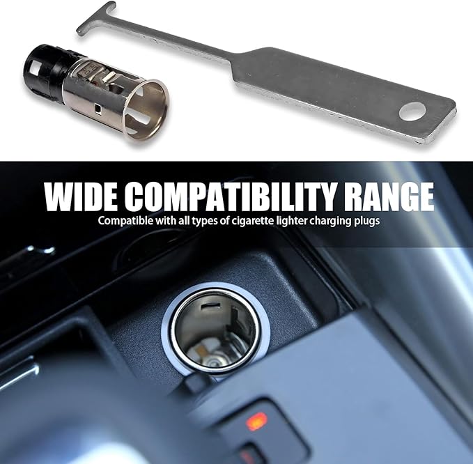 Car Cigarette Lighter Socket, Cigarette Lighter Splitter, Replacement 25776667 J42059 25774623, Compatible with GM Models (Si