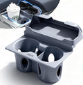 for Tesla Cup Holder Insert, 2-in-1 for Model Y Juniper(2025/2026)& Model 3 Highland(2024/2025) with Storage Compartment - Gr