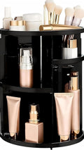 HBlife 360 Rotating Makeup Organizer Adjustable Carousel Large Capacity Revolving Perfume Organizer Skincare Organizers Cosme