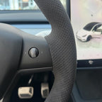 MEWANT Hand Stitched Steering Wheel Cover for Tesla Model 3 2017-2023 / Model Y 2020-2023 for Tesla Model 3/Y Accessories