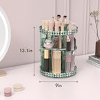 Rotating Makeup Organizer, 360° Spinning Skincare Organizers, Adjustable Layer Cosmetic Storage Lazy Susan Makeup Organizers 