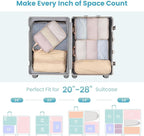Cambond Compression Packing Cubes for Travel - Lightweight Expandable Travel Bags Luggage Organizers Travel Essentials Compre