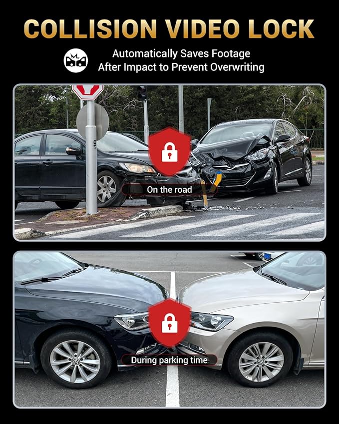 2.5K+1080P Dual Dash Cam Front and Inside, WiFi & GPS Dash Camera for Cars with 32G Card, IR Night Vision, 3" IPS Screen, Ins