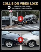2.5K+1080P Dual Dash Cam Front and Inside, WiFi & GPS Dash Camera for Cars with 32G Card, IR Night Vision, 3" IPS Screen, Ins