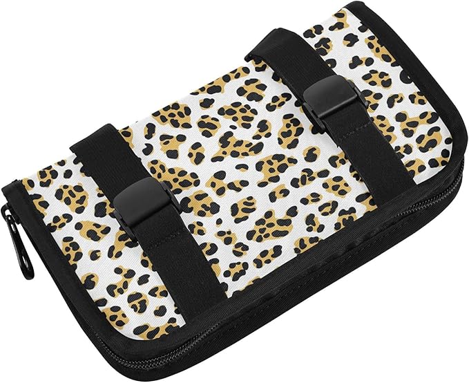 Car Tissue Holder Car Visor Organizer Tissue Box Holder for Car Sun Visor Organizer with Car Vehicle Accessories Essentials Interior for Women Men Yellow Leopard Pattern