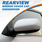 Car Rearview Mirror Cover Cap Housing Protective Cover for Exterior Mirrors Fit for Toyota Corolla 2007-2013（Cannot fit LE Model） 87915-02910 87945-02910(White, Left Driver Side