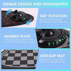 Multifunction Car Anti-Slip Mat Exclusive Phone Holder, Rotatable Car Phone Holder Dashboard Pad with Temporary Parking Numbe