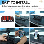 Aunginsy Center Console Dash Storage Organizer Tray with Phone Holder Compatible with Toyota Tundra/Sequoia 2022-2026, Car Dashboard Multi-Functional Mobile Phone Mount Storage Box Insert Accessories