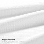 Steering Wheel Cover for 2017-2023 Tesla Model 3 2020-2024 Tesla Model Y, Leather Steering Wheel Cover for Tesla Model 3/Y Accessories, White