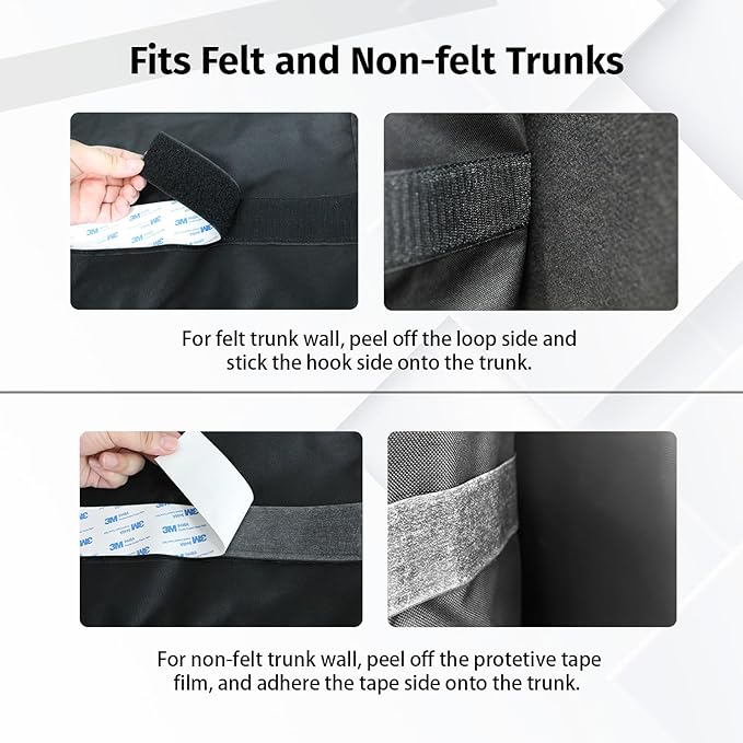 Deluxe Trunk Organizer for Medium or large size SUVs, Backseat Hanging Trunk Organizer, Waterproof Collapsible Car Storage Bag