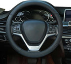 Leather Steering Wheel Cover for Chevy Silverado 1500 2500 3500, for GMC Sierra 1500 2500 3500, for Toyota RAV4 Corolla Camry