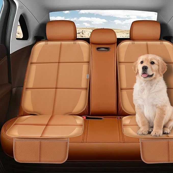 Meolsaek Car Seat Protector for Child Car Seat, Durable 600D Fabric Waterproof Car Seat Cover with Thick Pad Non-Slip Backing