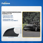Right Rearview Mirror Cover Bracket, Compatible with Tesla Model 3 2017-2024, Side Mirror Base Cover Replacement Part, Suitable for Tesla Model 3 Accessories（Black）