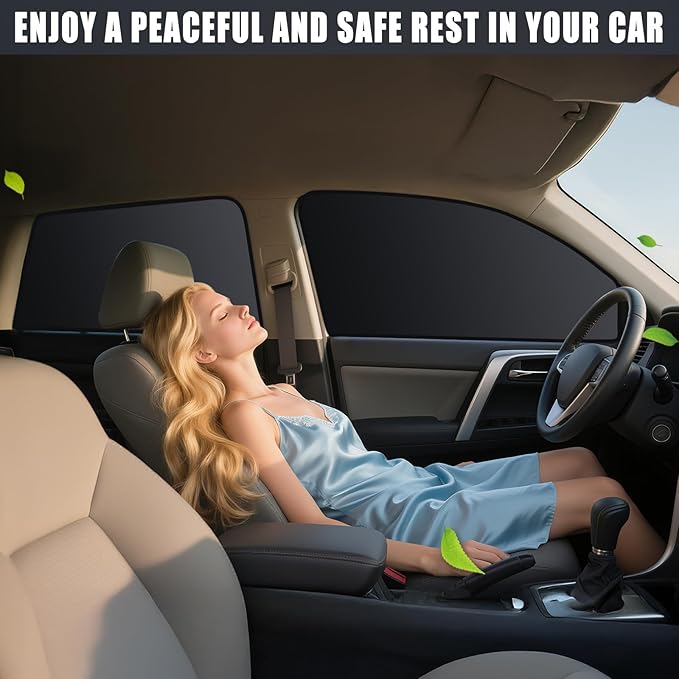 ZATOOTO Car Window Shades for Forester 2019-2024, 4 Pcs Magnetic Car Window Covers - 100% Block Light Privacy Curtains, Side Window Sun Shade for Baby Breastfeeding, Sleeping, Camping