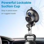 Universal Suction Cup Mount for Garmin Dash Cam Mount,Small Reusable Adjustable Angle Windshield Ball Mount for Garmin Mini2, Fit Dashcam 45/47/55/57/65W/67W/Mini 3/X110/X310/Live,etc