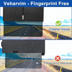 Veharvim Sun Visor Extender for Car with 2 Side Sunshade, Polarized UV400 Visor Extender Attachment for Car Visor with PC Lens,Anti-Glare for Safe Driving (2 Side Panel) (Red Zipper, Passenger Side)