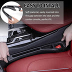 No Drop Seat Guard, Car Seat Gap Filler, Car Gap Filler Organizer, Universal Drop Seat Guards for Cars, Car Accessories Interior Prevent Stop Cellphone Wallet Keys Coins and Card from Dropping