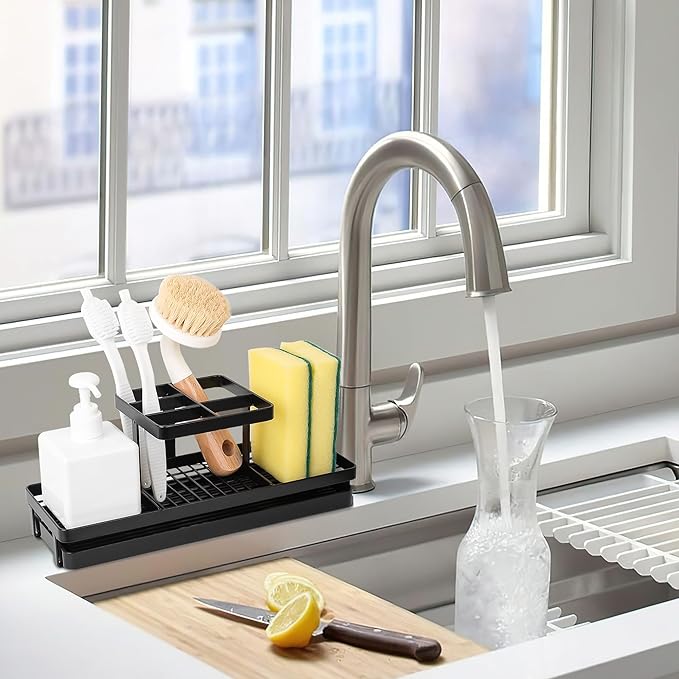 Toothbrush Holders for Bathrooms, Carbon Steel Tooth Brushing Holder Electric Toothbrush and Toothpaste Organizer Bathroom Ac