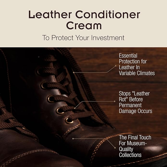 Griffin Boot Cream – 4oz – Leather Balm & Conditioner for Couch, Boots, Bags & Shoes – Restores, Softens & Protects Without D