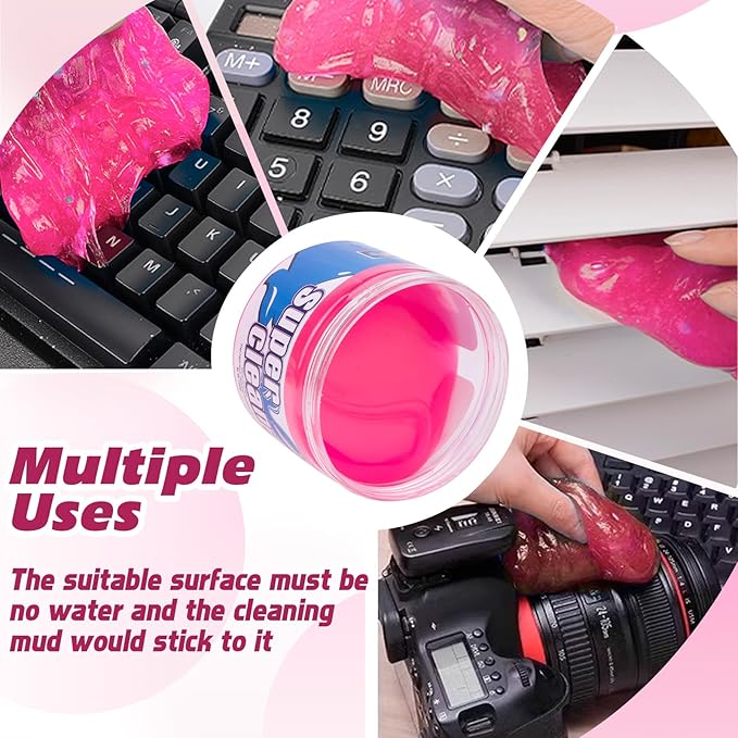 x xotic tech 2Pack Cleaning Gel for Car Putty Detailing Car Interior Slime Cleaning Mud Auto Detailing Tools Kits Keyboard Cl