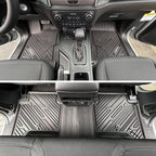 LASFIT Floor Mats Fit for Ford Ranger 2020-2023 SuperCrew Cab, All Weather TPE Truck Liners, Front and Rear Row Set, Black