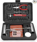 ORCISH Heavy Duty Tire Plug Kit - 70pcs All-in-One Universal Tire Repair Kit for Tubeless Flats, Emergency Tire Patch Kit for